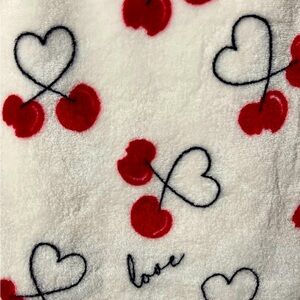 Love cherries blanket throw